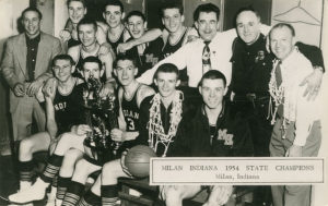 Milan High School Basketball Team, 1954. (Source: Wikipedia)